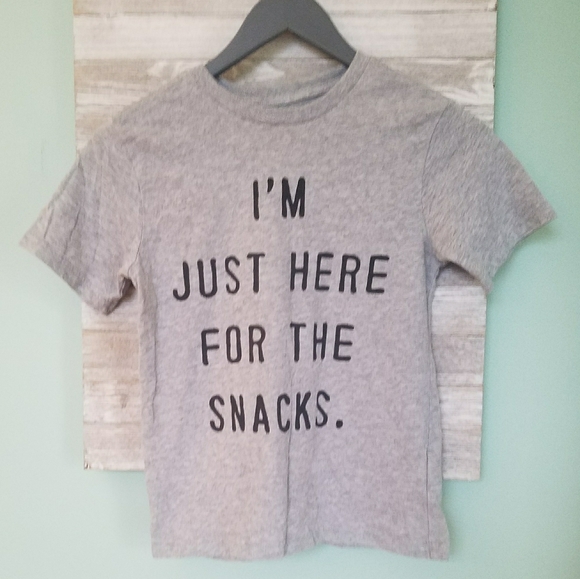 The Children's Place Other - 4/$15 PLACE Boys Light Gray "Snacks" Tee Size 7/8